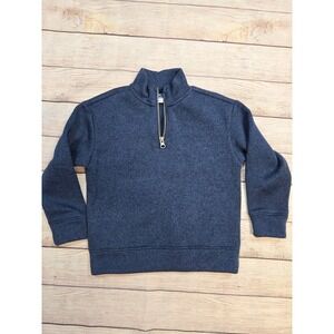 Old Navy Baby Boy's Pull Over Sweater Size XS 5 Blue Long Sleeve Quarter Zip